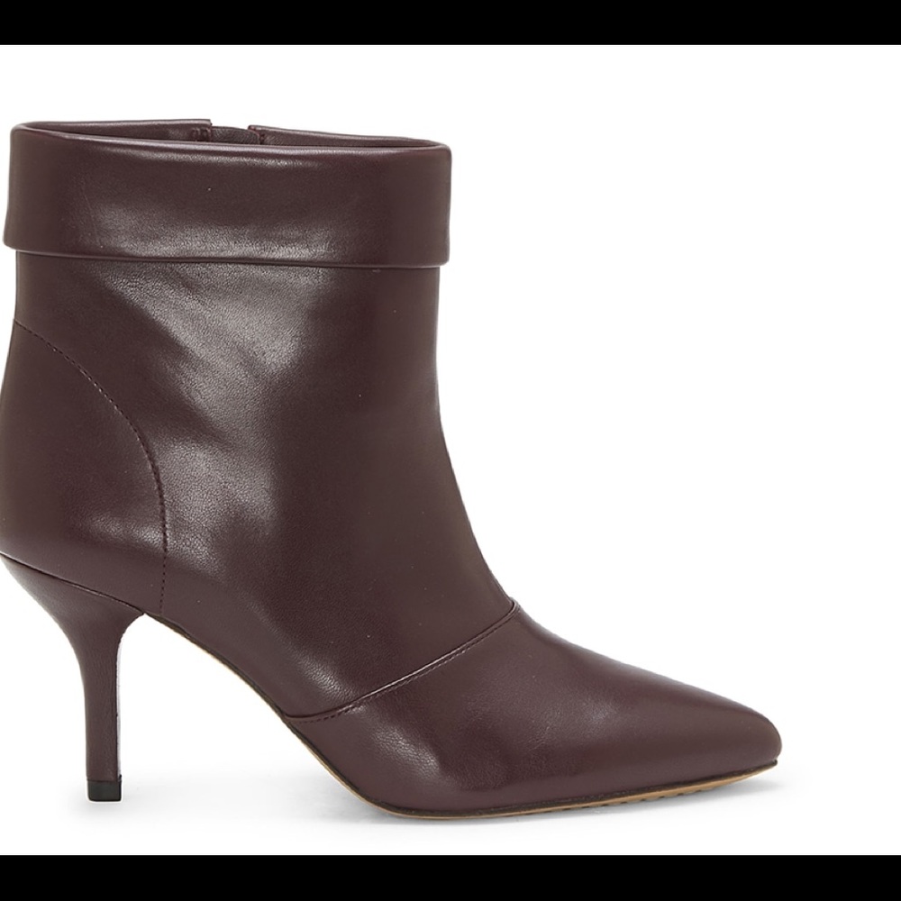 Vince Camuto Amvita Browm Leather Ankle Bo…